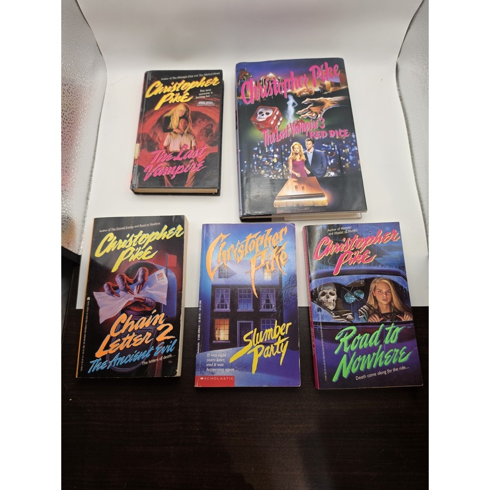 Red Dice Christopher Pike 1st Edition HCDJ Plus Last Vampire And 3 Paperbacks